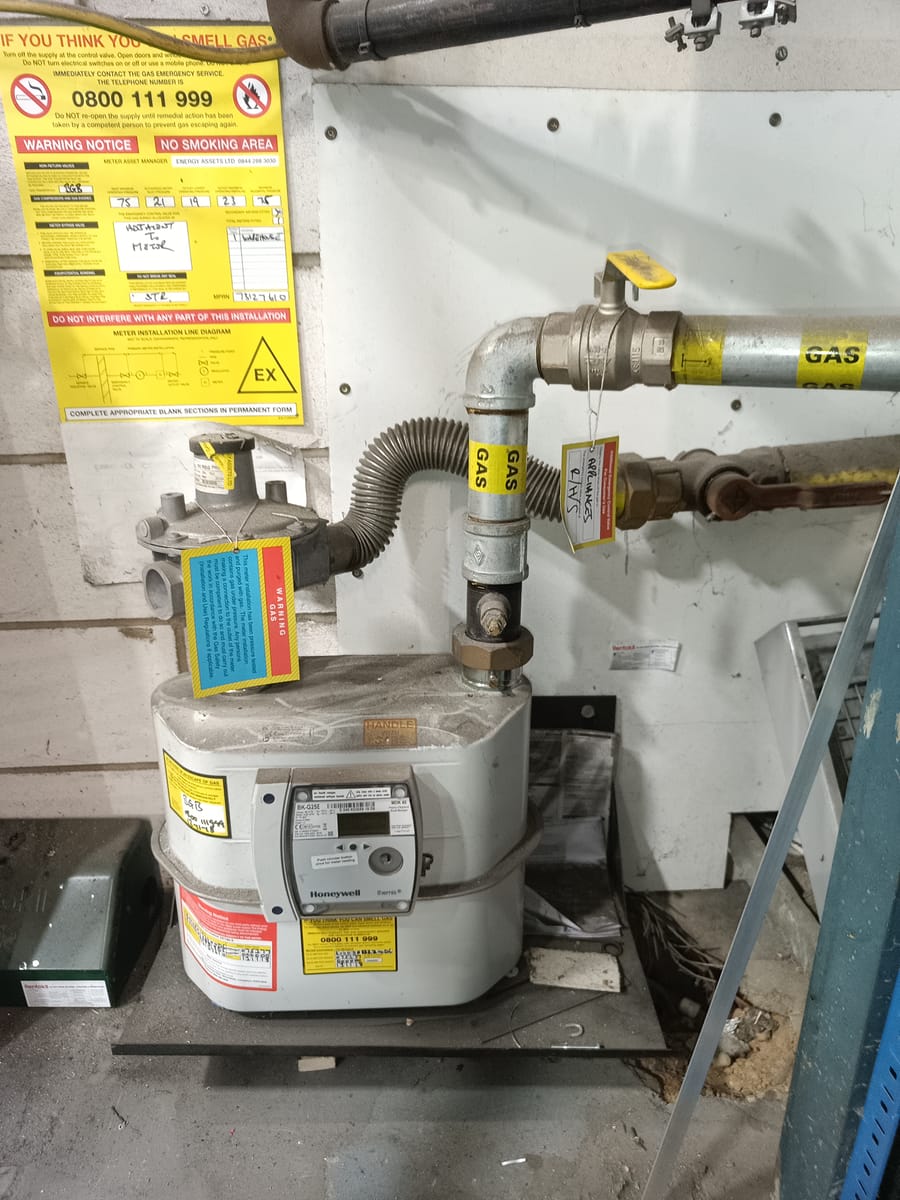 Honeywell commercial gas meter installation